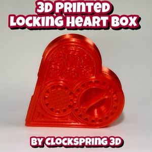 3D Printed Locking Heart Box